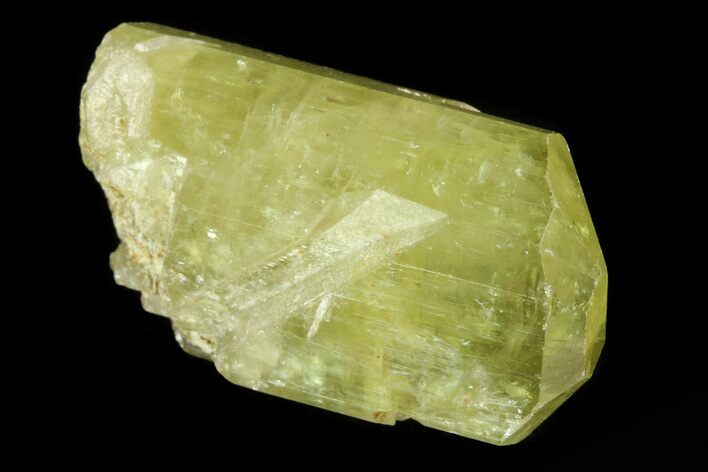 Lustrous Yellow Apatite Crystal - Morocco #82456